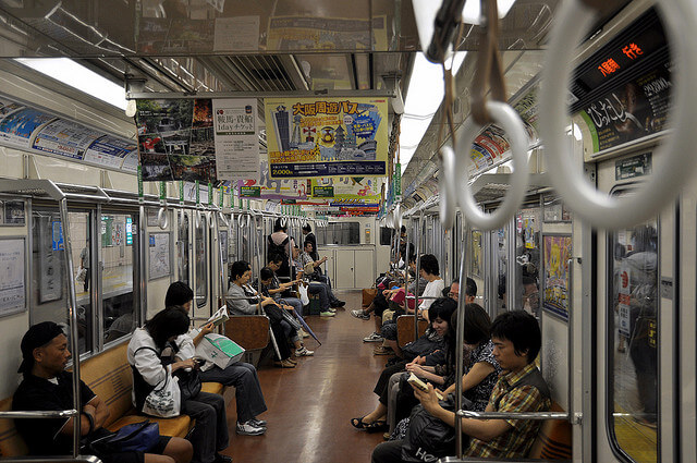 Train metro interior