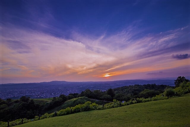 Sunset Mt. Wakakusa