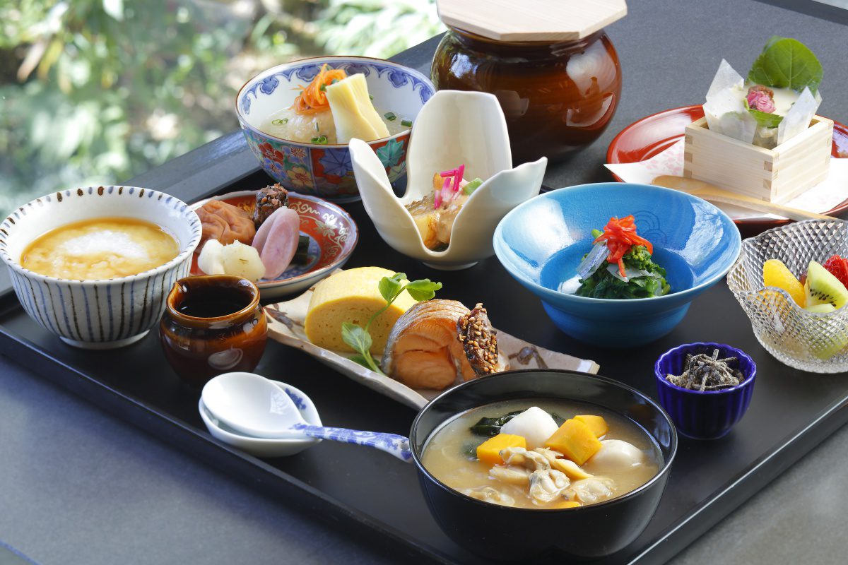 Japanese breakfast Ryokan