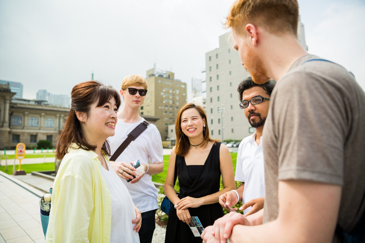 tour group in japan