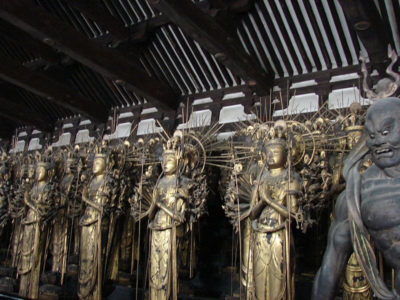 Buddha statues Sanjusangendo Temple (Rengeo-in)