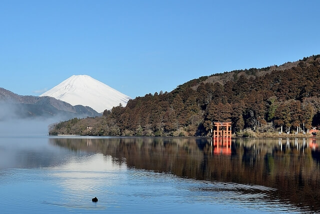 Hakone Shrine Mount Fuji