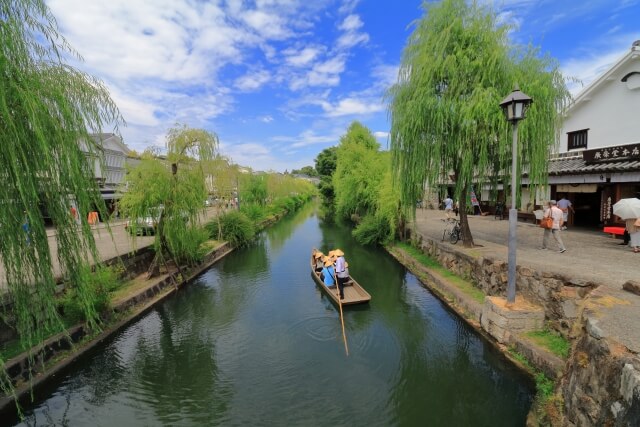 Yakata boat, Kurashiki Bikan, Okayama