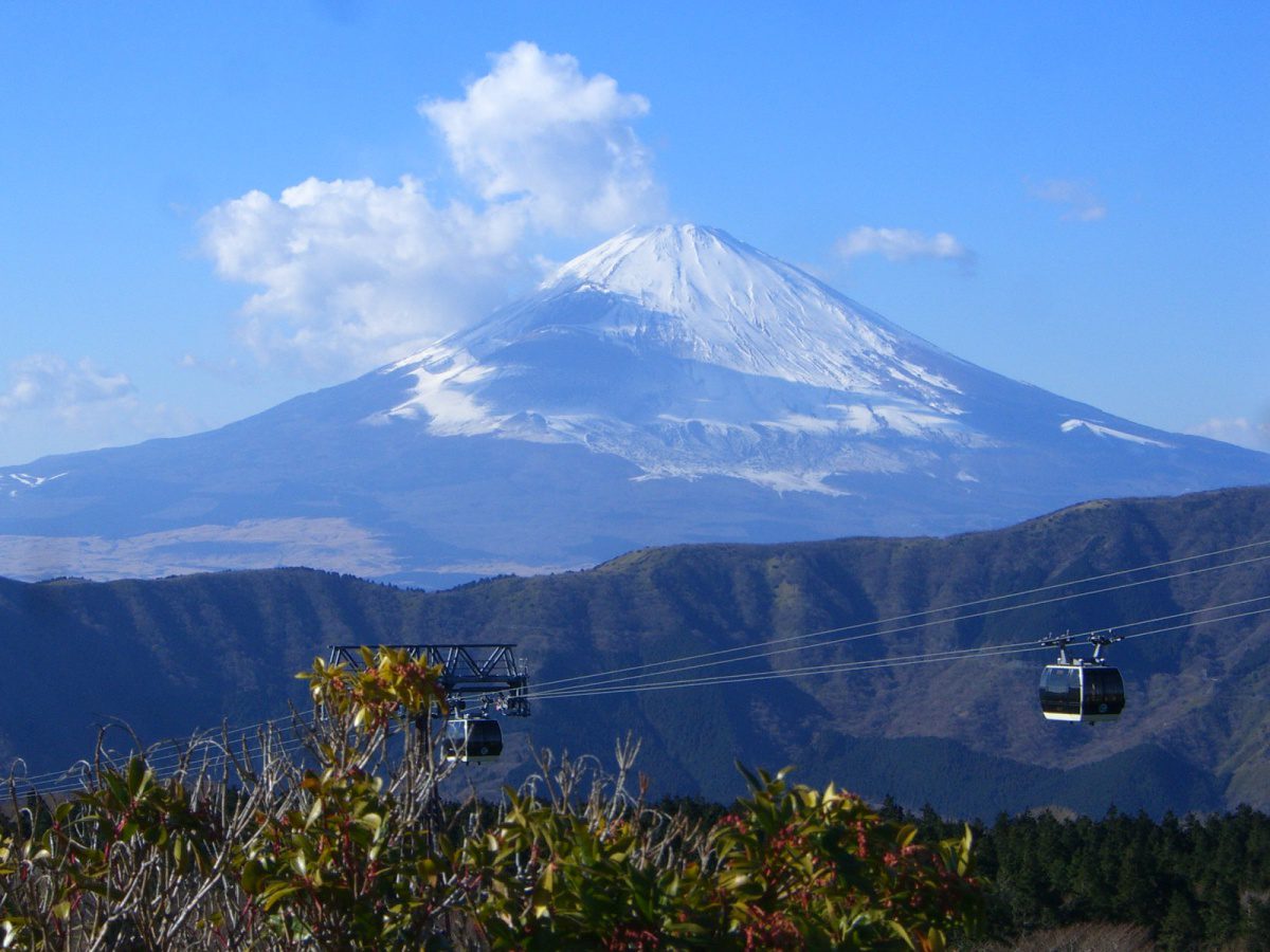 Mount Fuji from Owakudani Cable Car