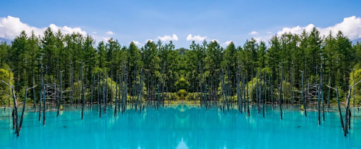 Hokkaido blue pond