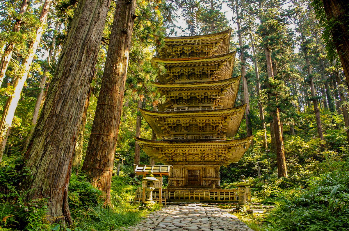 five-story pagoda Mt. Haguro