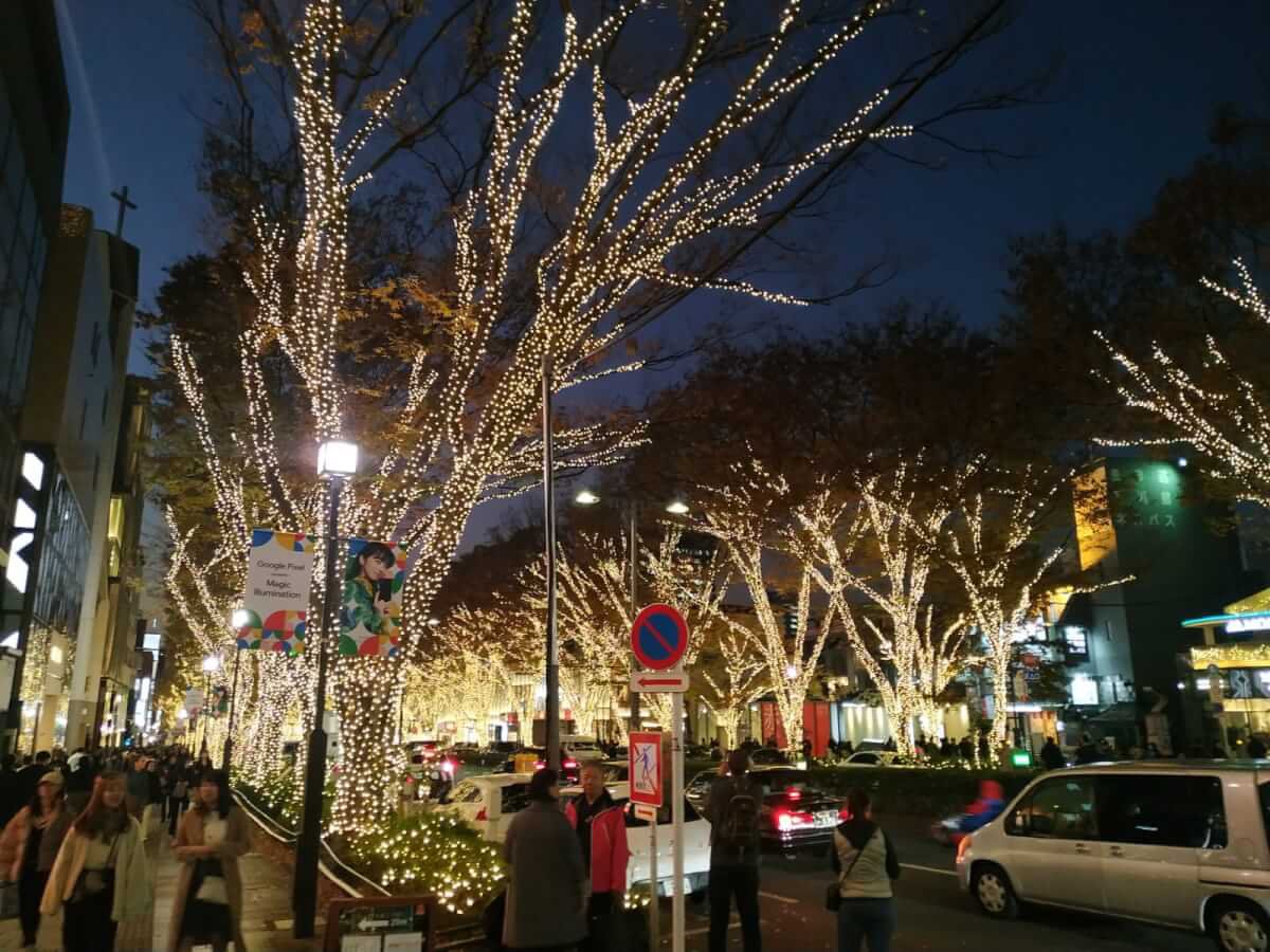 Omotesando Christmas lights