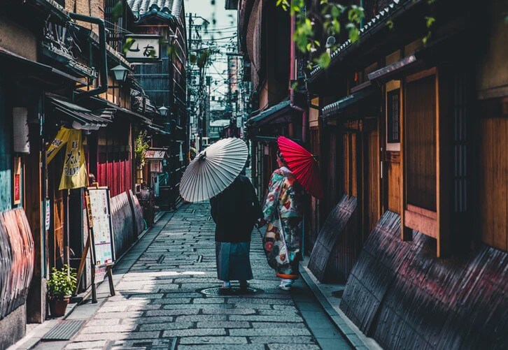 Geisha umbrella wagasa