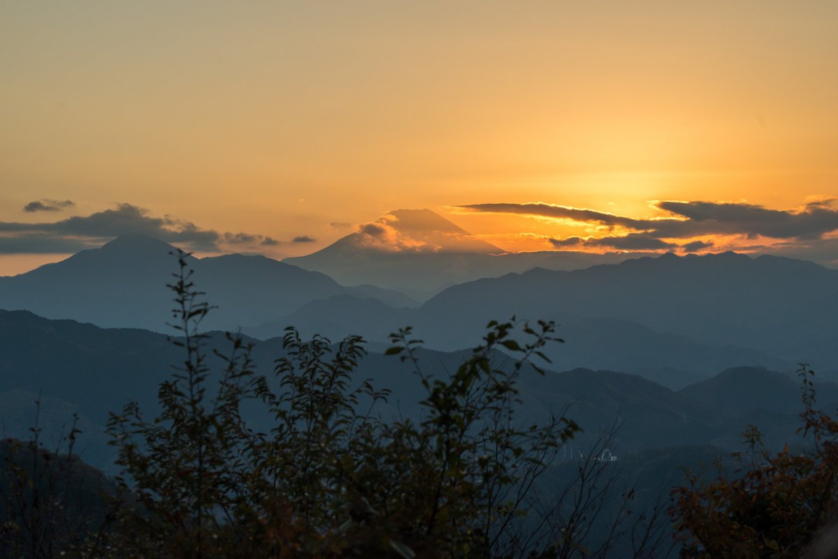 Mount Fuji from mount Takao