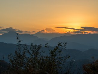 Mount Fuji from mount Takao
