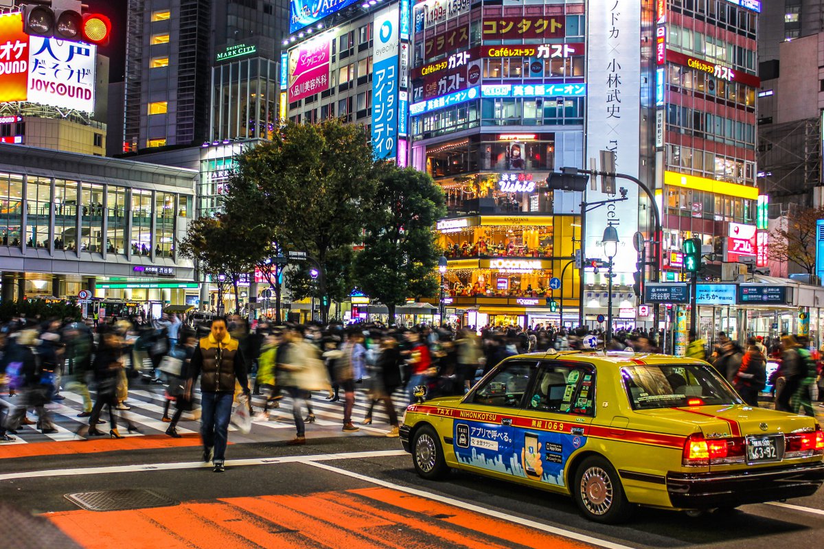 Shibuya Crossing at night