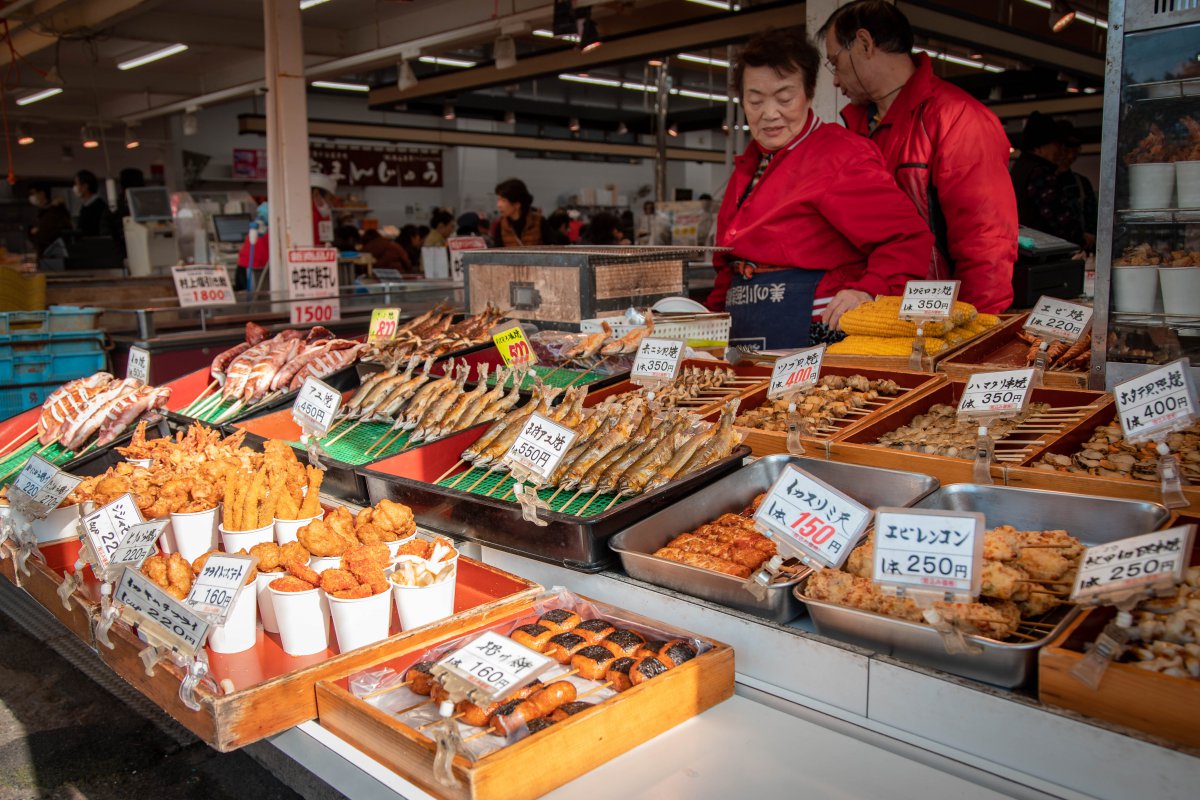 Rue du marché aux poissons de Niigata Teradomari