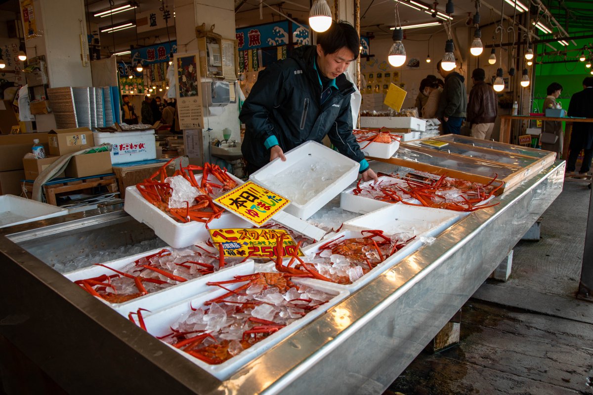 Niigata Teradomari Fish Market Street