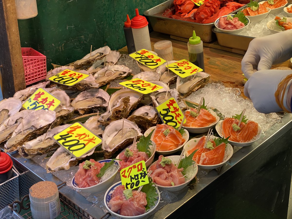 tsukiji fish market food tour