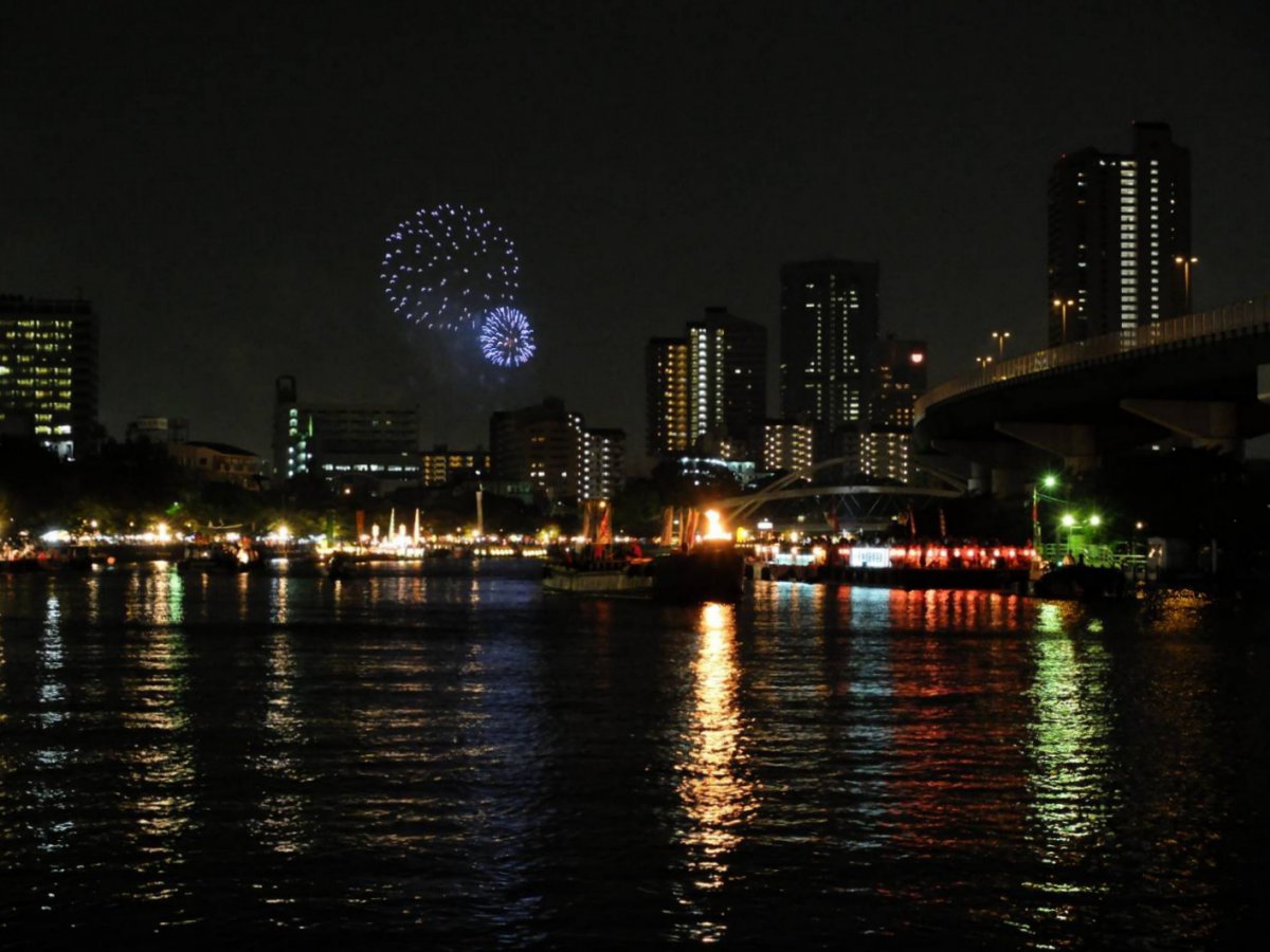 Tenjin festival Fireworks Osaka