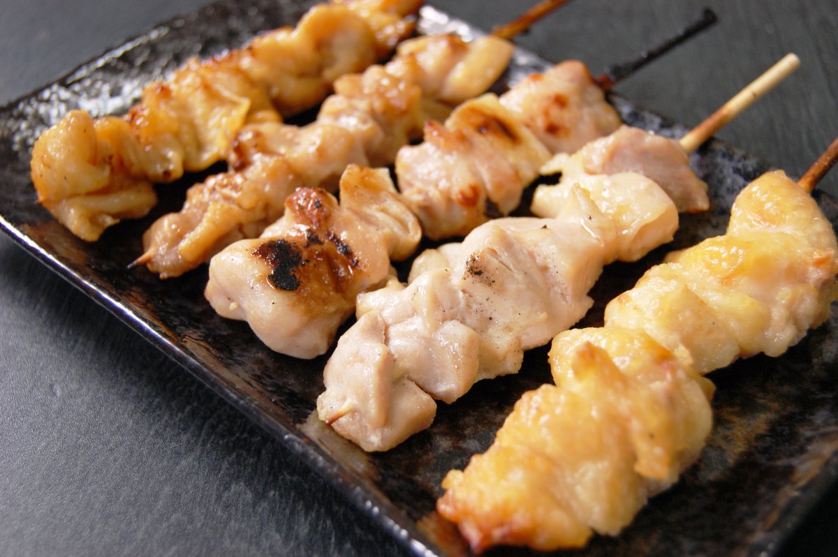 Yakitori chicken skewers