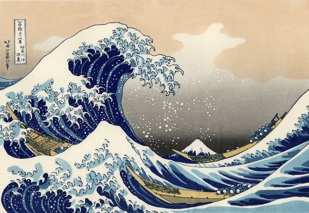 La grande vague au large de Kanagawa Hokusai