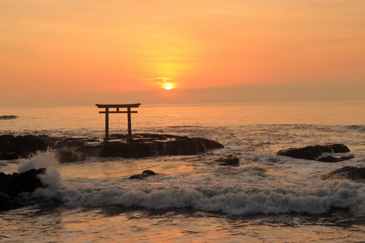 Oarai Isosaki Shrine, torii