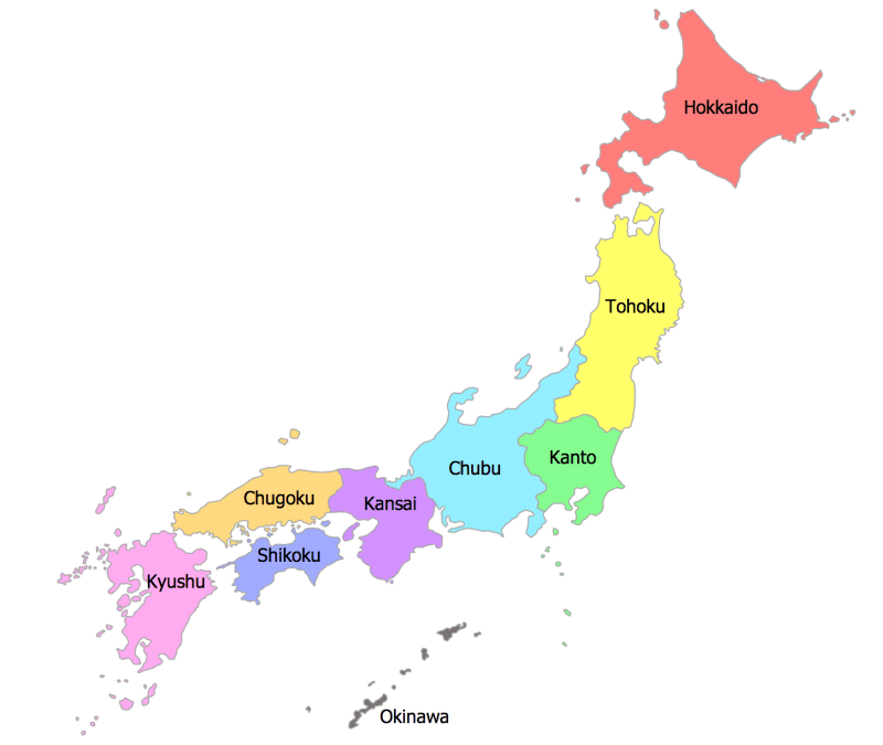 Regions Of Japan 