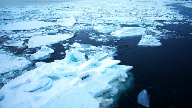 Drift Ice Okhotsk Sea