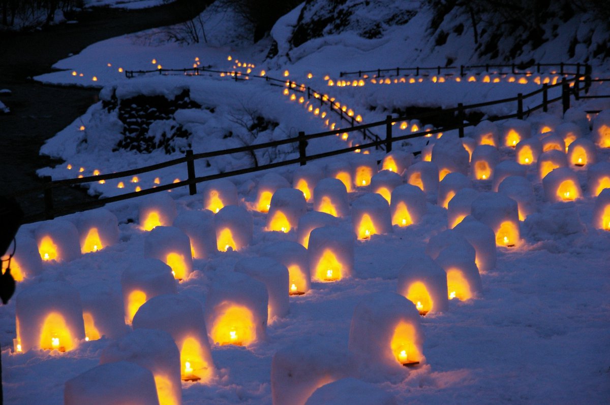 Yunishikawa snow festival