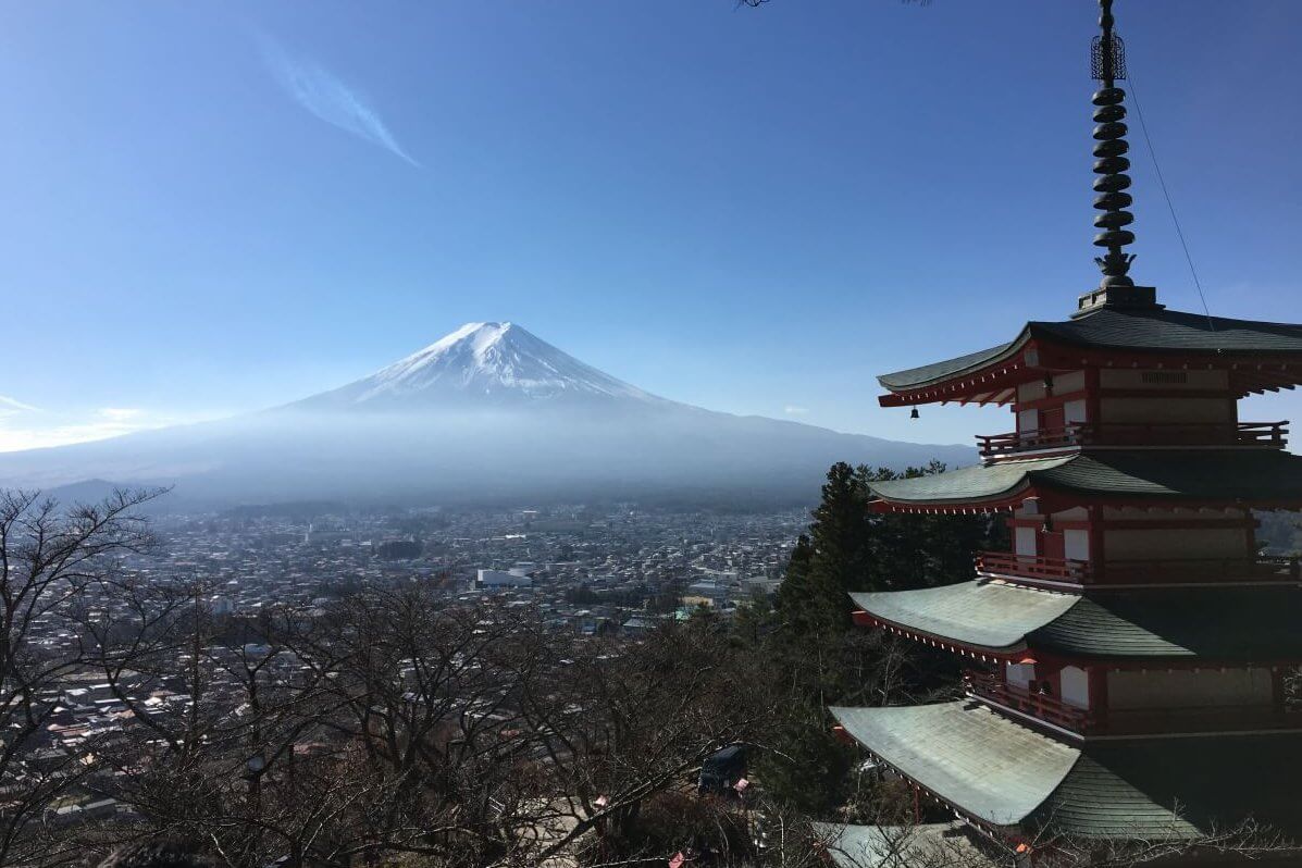 Mount Fuji from Chureito Pagoda