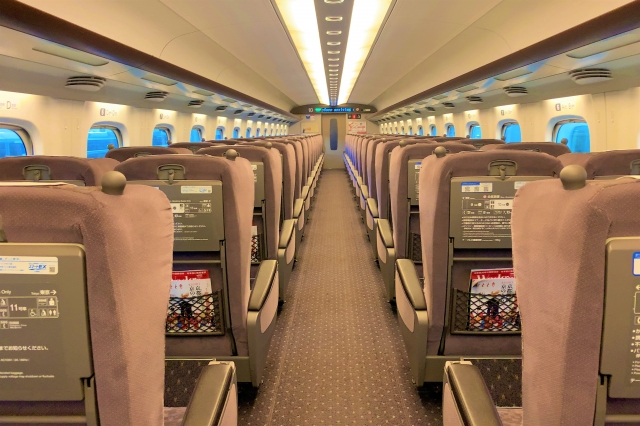 Shinkansen interior