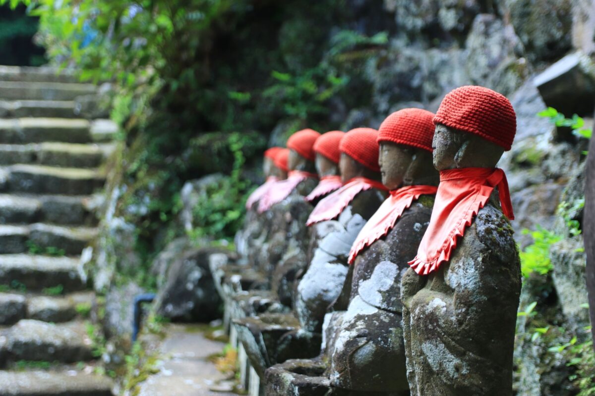 Jizo statues