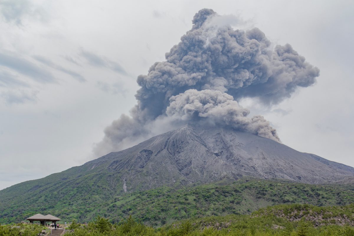 case study of volcano in japan