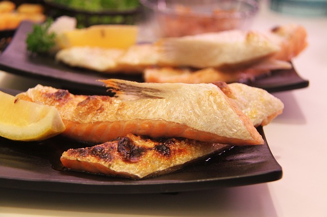 Grilled salmon