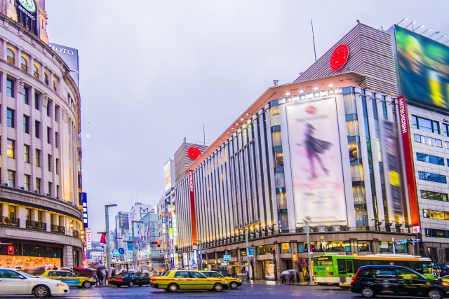 Ginza district Tokyo, social hub of Japan, Time square of Japan, tourist  point