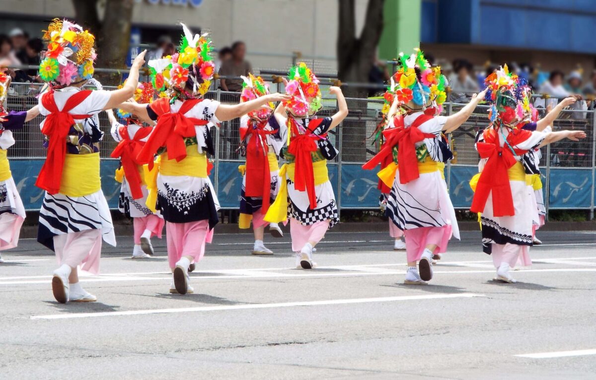 Haneto dancers Nebuta Festival Aomori