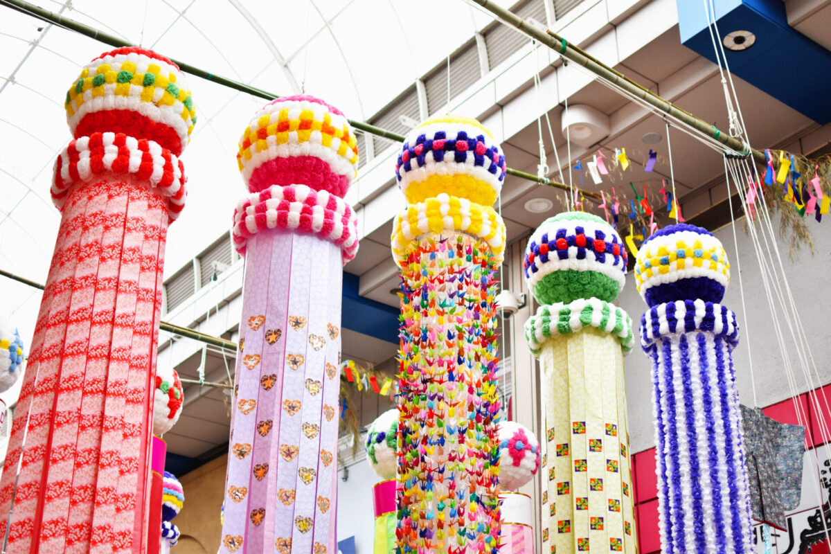 Sendai Tanabata Festival decorations