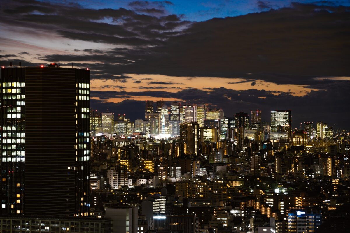 Shinjuku skyline by night