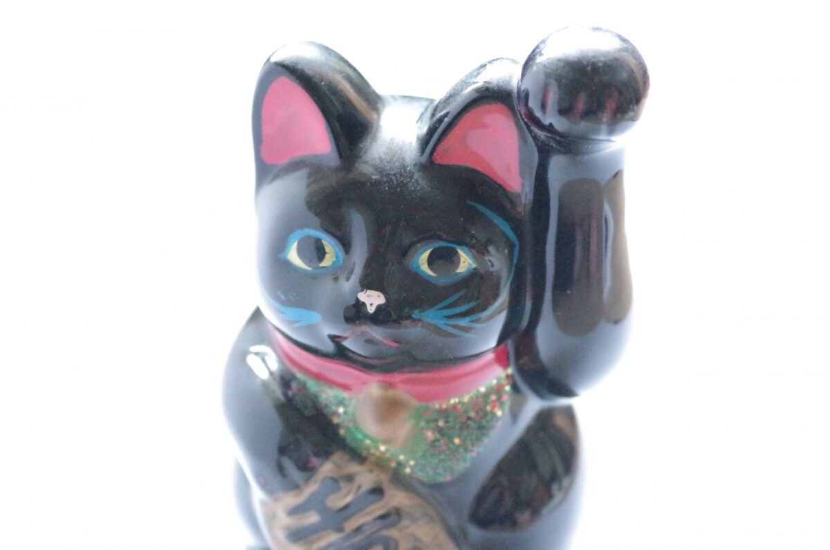 Maneki Neko Lucky Cat, Collectible Figurine, Neko Cat Figurine