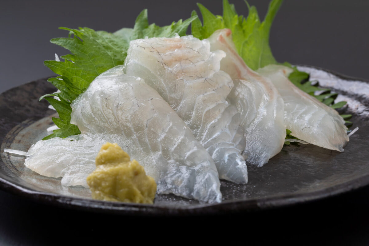 Red snapper tai sashimi