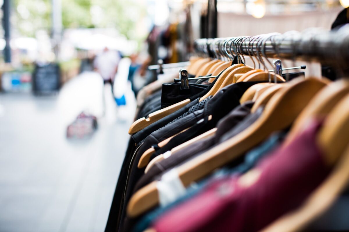 Misc clothes on hangers