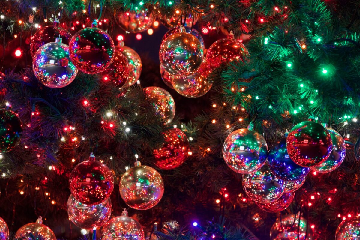Christmas tree with baubles