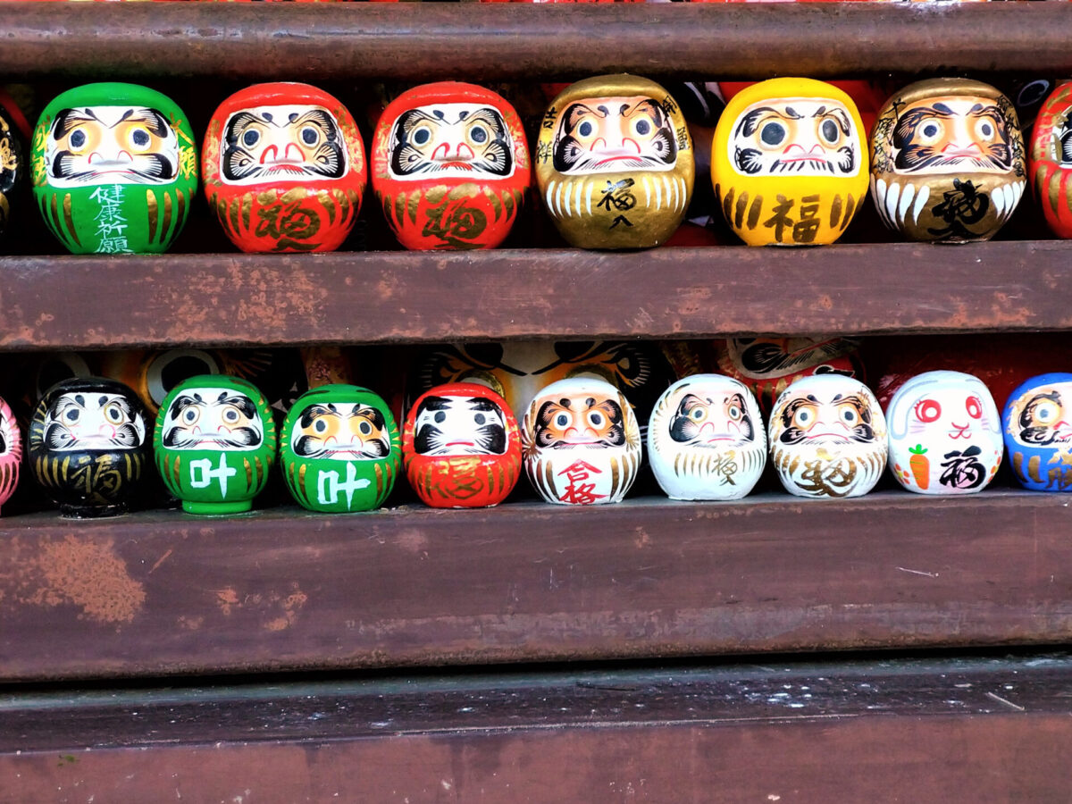 Daruma different colours