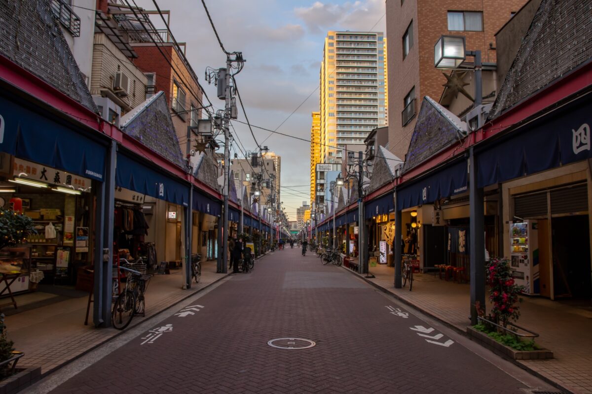 Tsukishima Monja street