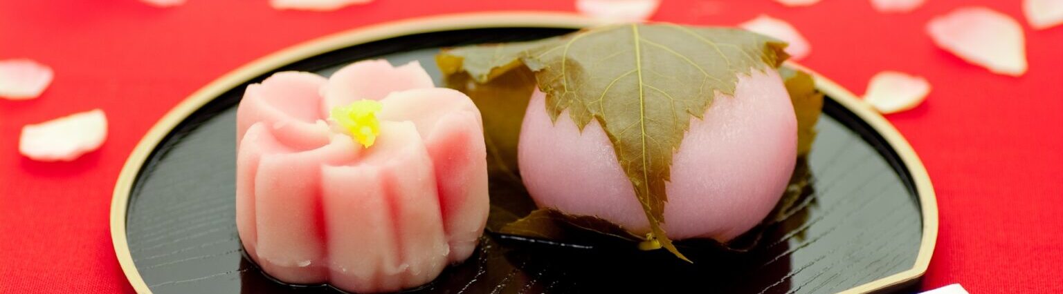 sakura wagashi on obon